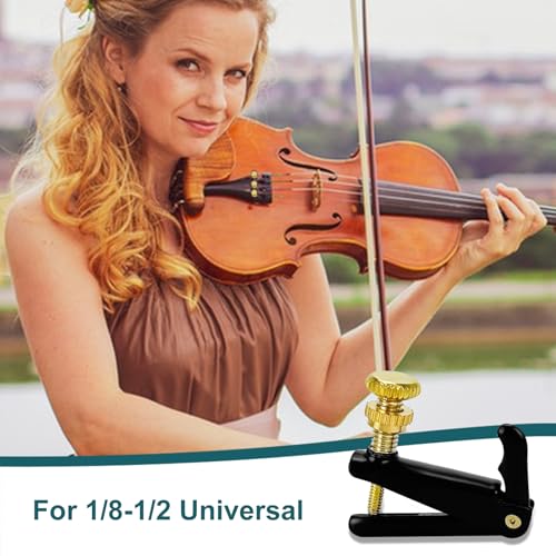 4 Stk Violine Feinstimmer, Violin Tuner Feinstimmer, Violin Metall Saitenfeinstimmer, Violine Fine Tuner, Geige Tuner Schraube, Violinsaiteneinsteller, Geigensaiten Feinstimmer für 1/8-1/2 Violin