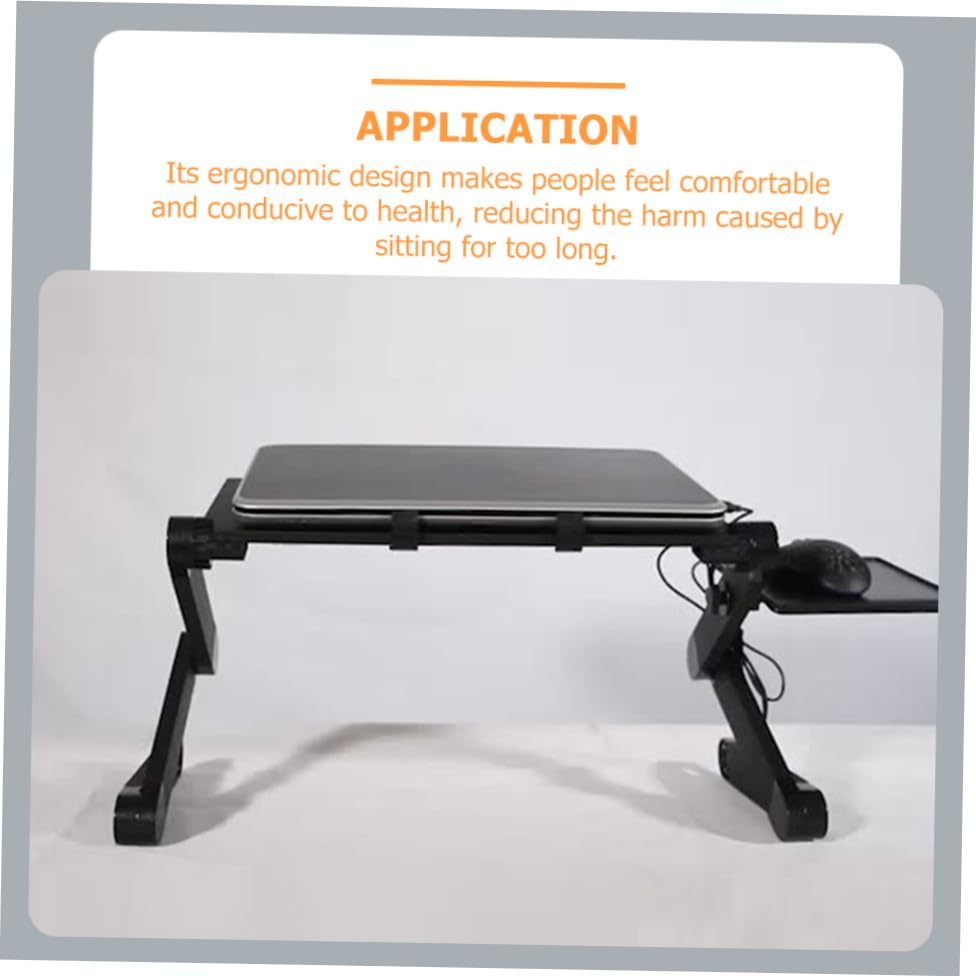 Bureau de lit ergonomique UKCOCO avec surface ventilée pour PC - 7