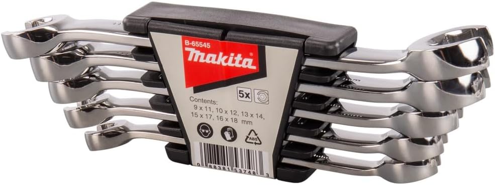 Makita B-65545 5 Piece Flare Nut Wrench Set