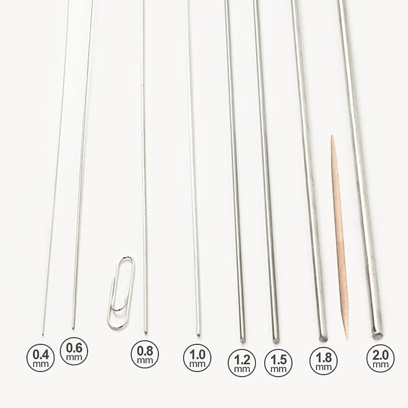 Drahtseil Hohe Härte, hohe Elastizität und rostfeste 304 Edelstahlfeder Stahldrahtdraht Draht(0.8mm100meters)