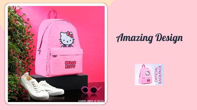 Bolsa De Deporte SAFTA Mochila Hello Kitty (40x23x24cm