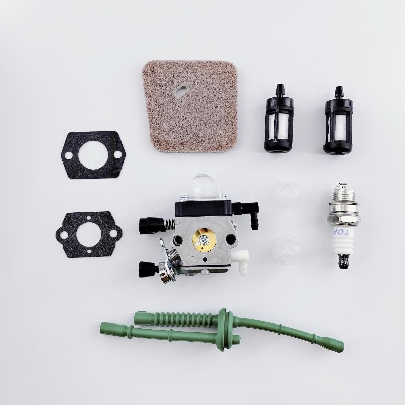 Carburador FS55R compatible con desbrozadora FS45, FS38, KM55R y cortasetos HS45, 1 set