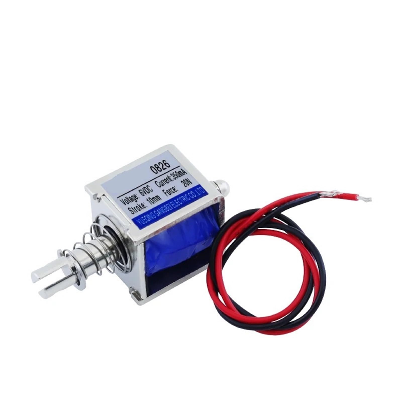Électroaimant à traction linéaire 6V DC 20N 10mm JF-0826B pour solénoïde