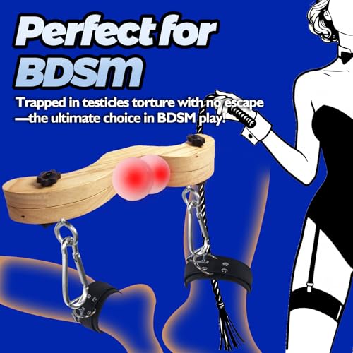 Image of Ball Clamps Testicle Crusher CBT Chastity Toys Cock and Ball Torture Testicle Stretcher Humbler Restraint Male Bondage Gear BDSM Toys Chastity Devices Belt Scrotum Clamp for Men Couples Gay