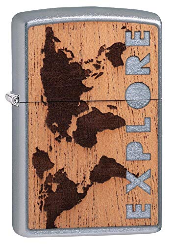 Encendedor Zippo Woodchuck USA diseño Tierra miniatura 1