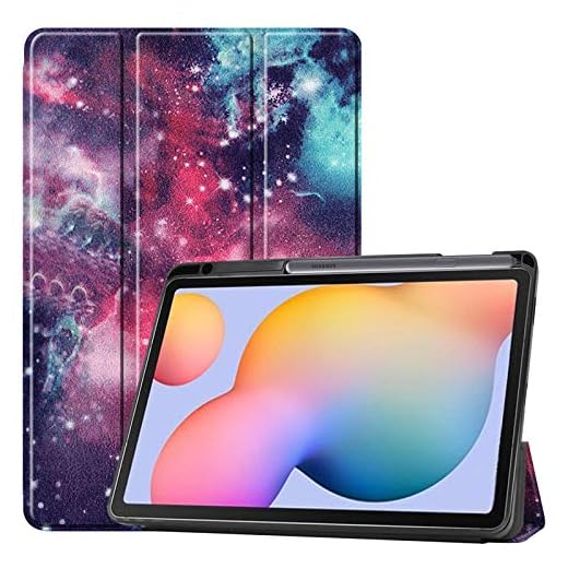 2020 skal för Samsung Galaxy Tab S6 Lite 10.4 SM-P610 SM-P615 skal trippelvikt PU-läderstativ skal stöttålig surfplatta-skal-YHX