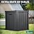 YITAHOME 51 Gallon Outdoor Storage Deck Box, Waterproof Resin Package Delivery and Storage Box with Lockable Lid for Patio Furniture Cushions, Pool Accessories, Garden Tools, Black