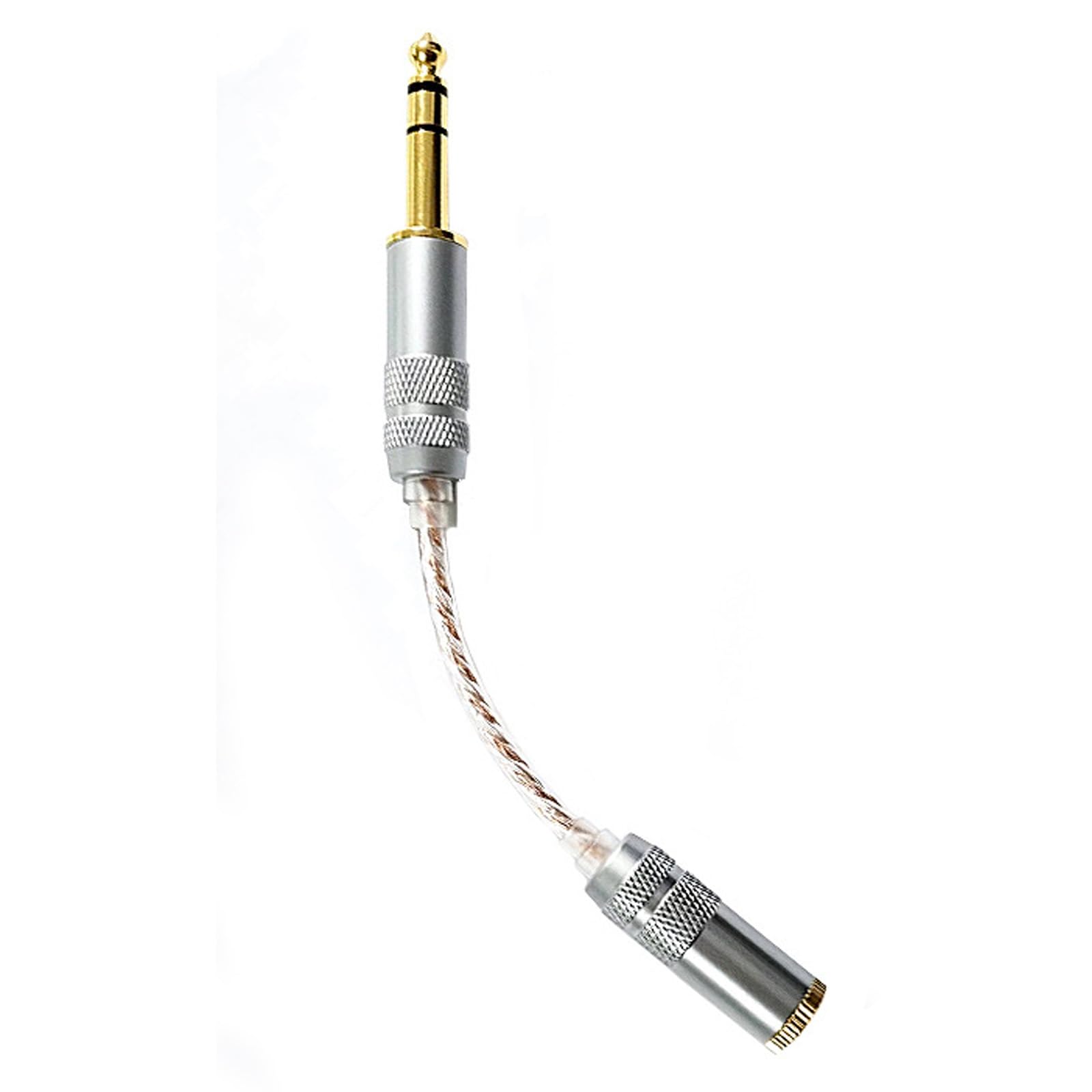 Adaptateur Audio 2,5 Mm Mâle Vers 4,4 Mm Femelle - Câble OCC Plaqué Or 14 Cm - Pour Casque, Ampli, Lecteur Audio - 13