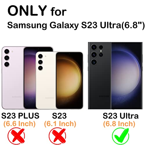 Annymall for Samsung Galaxy S23 Ultra Case with 2 Screen Protector, Heavy Duty Shockproof Drop Protection Dust Proof Military Grade Multi-Layer Rugged Bumpers Protective Phone Cover (Black) - image 7
