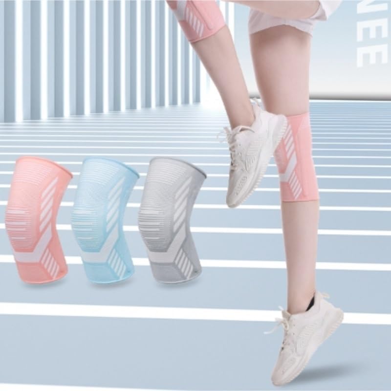 Knee Pads Support Elastic Breathable Non-slip Knitted Nylon Sports for Women