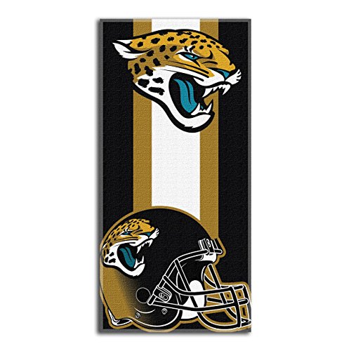 Image of Northwest NFL Jacksonville Jaguars Unisex-Adult Beach Towel, 30 inch x 60 inch, Zone Read