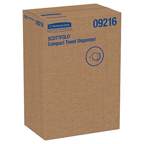 Scottfold Compact Paper Towel Dispenser (09216), Small Towel Dispenser, Stainless Steel
