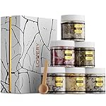 Epsom Bath Salts Gift Set, Relaxing Spa Salt W/Essential Oils, Mothers Day Gifts for Mom, Wife - Lavender, Eucalyptus, Lemon Basil, Coconut, Tea Tree, Honey Almond Salt, Self Care Gifts for Women