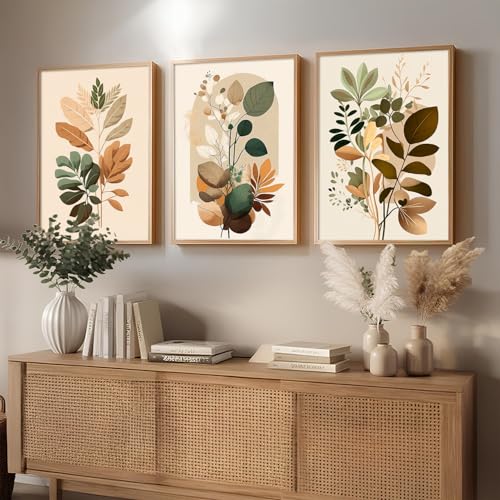 Image of kotart Painting for Wall Decoration - Modern Art Wall Decor Framed Painting for Living Room Bedroom - Framed Wall Posters /Paintings with Frame Set of 3 (Art-6, 19X25 inch)