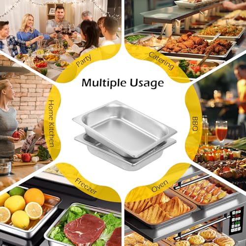 Image of Dyna-Living Hotel Pans 1 /2 Half Size Pans 4 Pack Steam Table Pans
