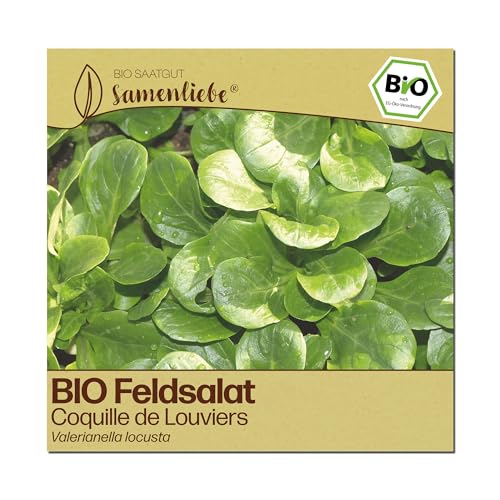 Samenliebe BIO Feldsalat Samen | Coquille de Louviers - winterhart - samenfestes BIO Saatgut