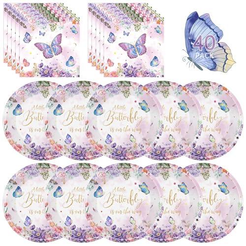 Litmitfu 40 Pcs Butterfly Birthday Party Decorations