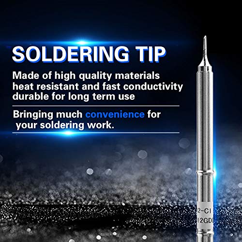 Image of T12 Soldering Iron Tips Replacement Kit Oxygen Copper for FX-951 Rework Station Welding (T12-C1)