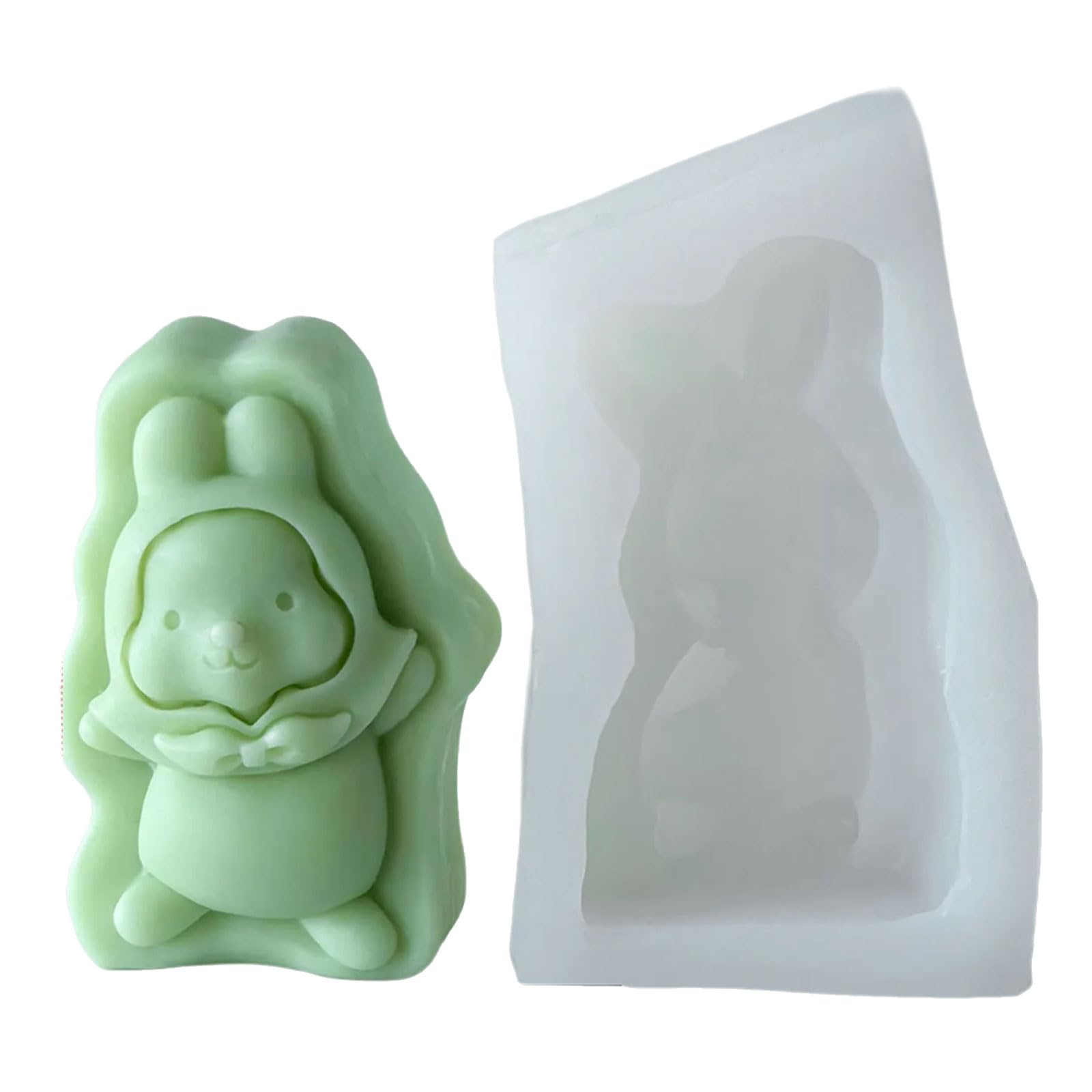 Alksubbm Decorating Castings Epoxy Ornament Making Baking Silicone Rabbits Embossed Handicrafts Silicone Decorating Molds