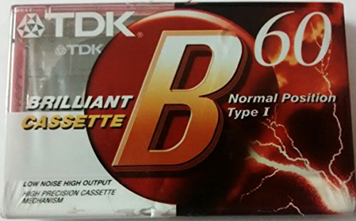 TDK B60 BRILLIANT CASSETTE - Normal Position Type I - Low Noise High Output