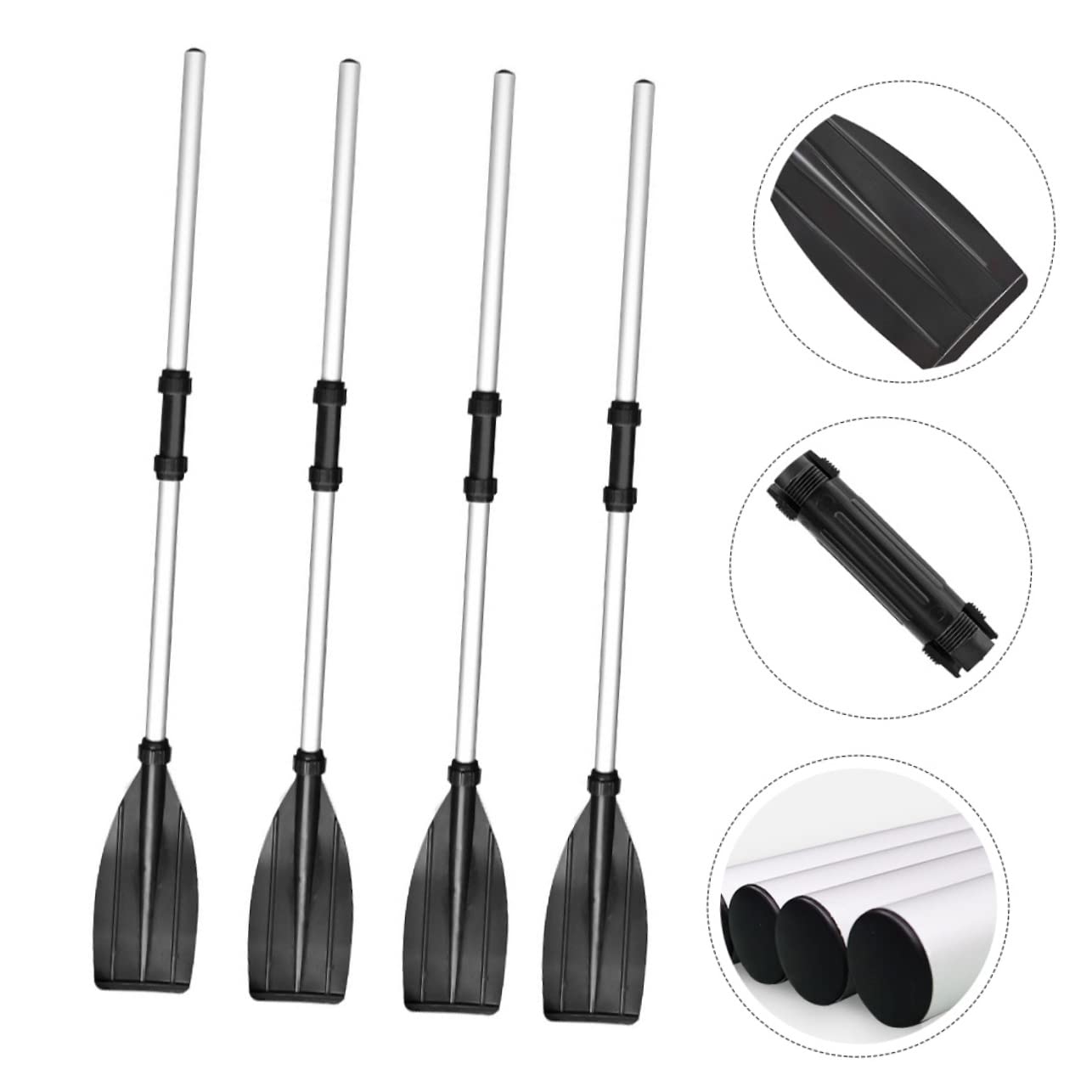INOOMP Kayak in Lega di Alluminio 4 Pezzi Barca Staccabile Adatta per Kayak Canoa Canottaggio Leggero - Maniglia