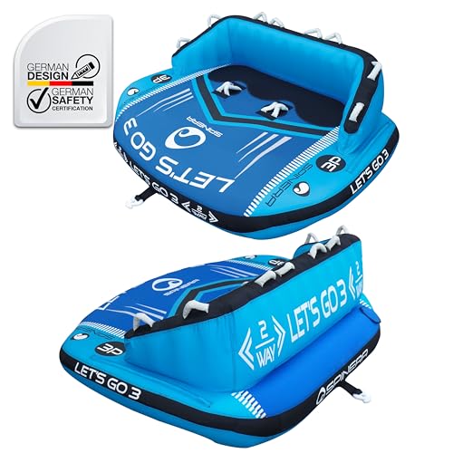 SPINERA Lets Go 3 Bouée Tractée 3 Places pour Sports Nautiques