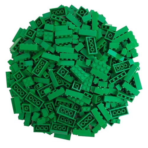 Q-Bricks Set Di Mattoncini Classici | 300 Pezzi Di Mattoni Base In 5 Forme | Colore: Verde Segnale | Confezionato In Una Scatola Riutilizzabile | 100%