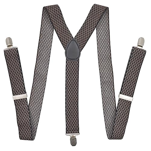 Tirantes con Espalda en Y Elásticos de 3,5 cm Ancho Ajustables con Clips para Hombre Unisex 2