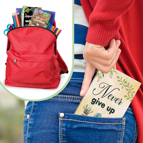 Image of Jetec 24 Pcs Back to School Inspirational Mini Notebooks Bulk | Botanical Kindness Pocket Notepads Motivational Quote Plant Small Journals Gifts for Thank You Employee Teacher Volunteer