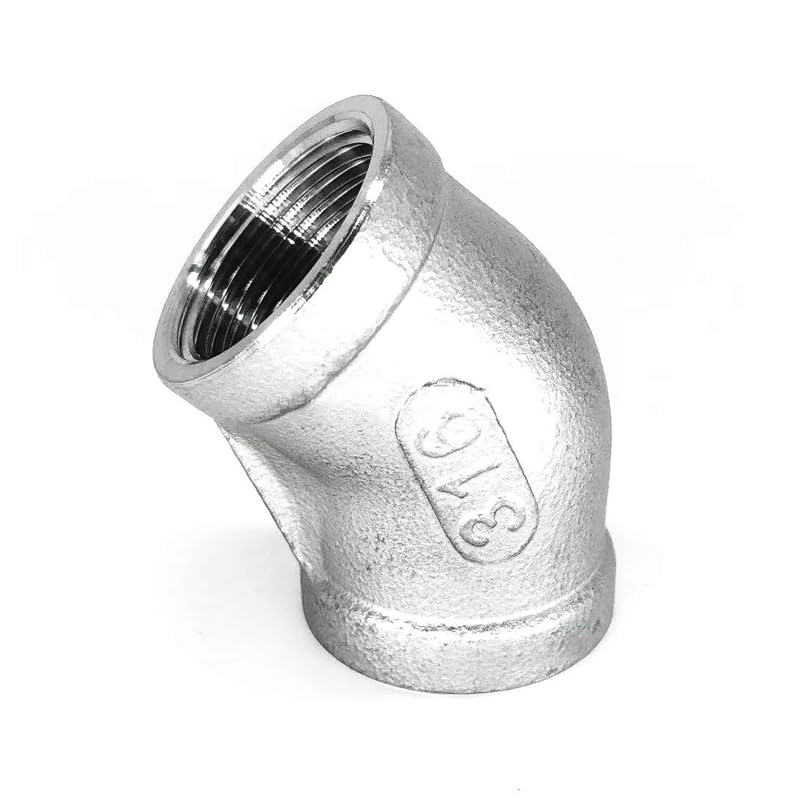 Codo de acero inoxidable 304 NPT de 90 grados para reparar fugas y tuberías domésticas