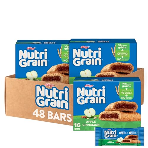 Nutri-Grain Breakfast Bars, Made with 10g Whole Grains, Snack Bar...