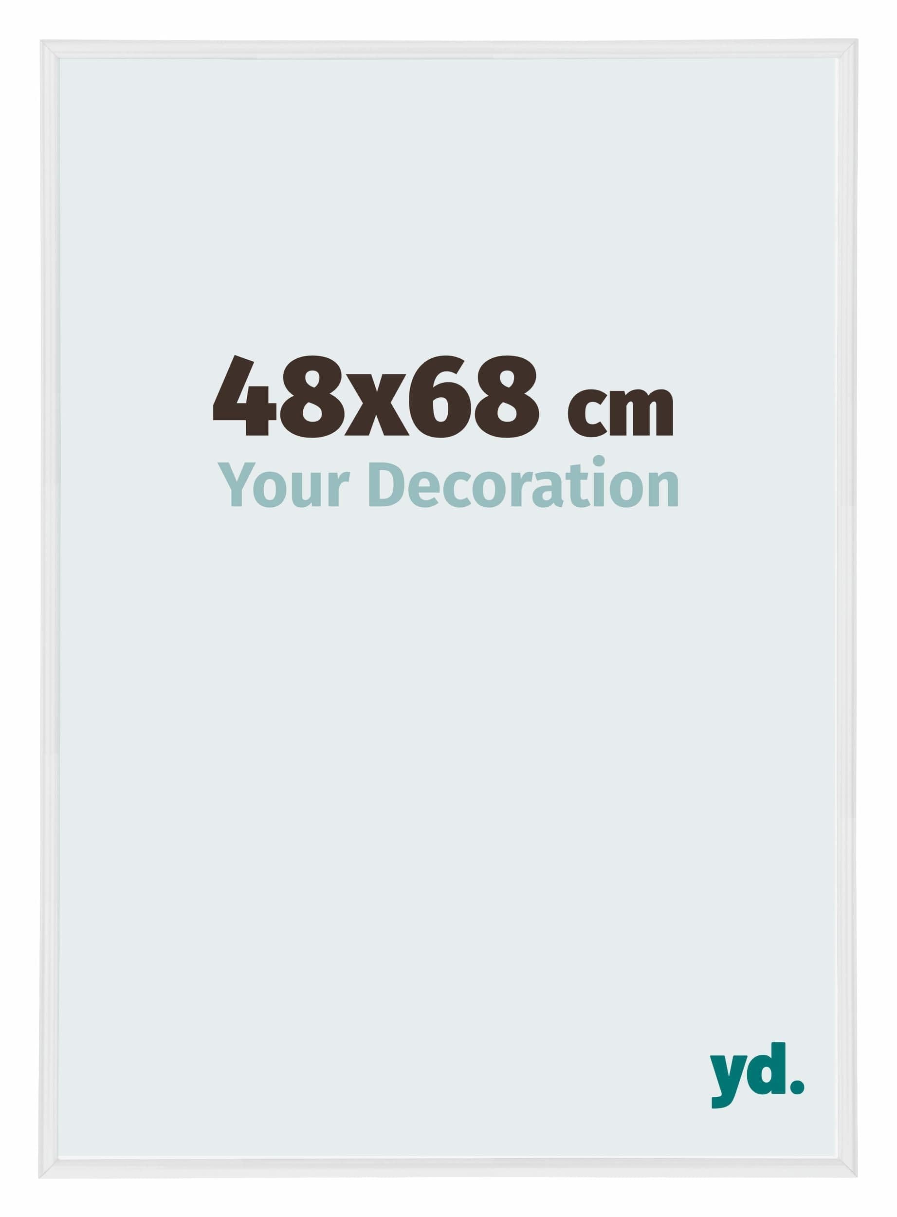 Your Decoration - Puzzle frame 48x68 - White High Gloss - Puzzle frame 500-1000 Pieces - Plastic Photoframe - Annecy