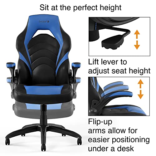 Image of Staples Emerge Vortex Gaming Chair, Ergonomic, Swivel, Black, 2-Pack | Adjustable-height ergonomic seating for gaming and home office use.