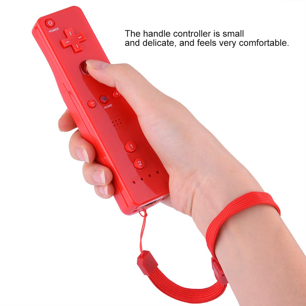 Gamepad for Wii, Game Handle Controller with Analog Joystick, Remote Controller for WiiU for Wii Console(Red)