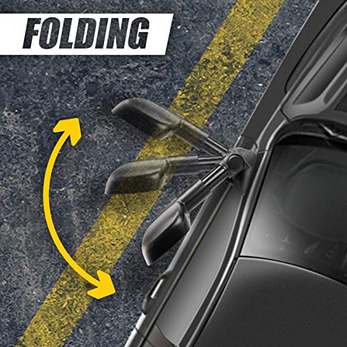 Pair Black Textured Manual Telescoping Folding Rear View Side Towing Mirrors Compatible With C/K Pickup C10 Gmt400 88-02 #TOP3