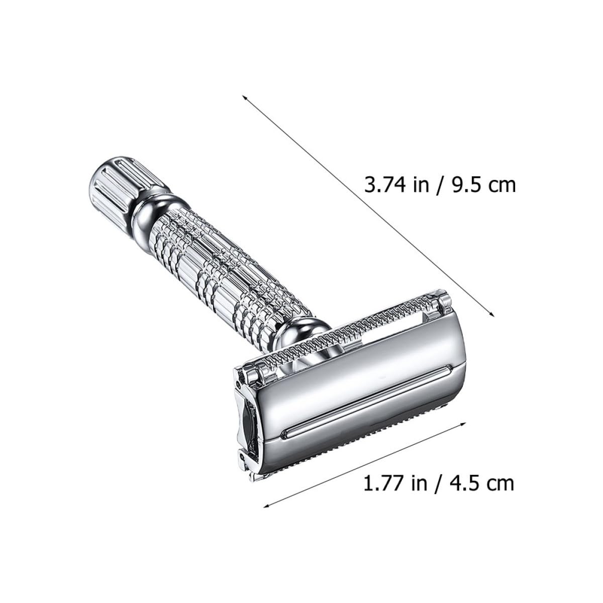 Healvian 2stücke Manueller Sicherheitsrasierer Mit Doppeltem Klingenblatt Für Präzise Nassrasur Für Haarschnitte Und Bartpflege Langlebig Und Einfach Zu Reinigen