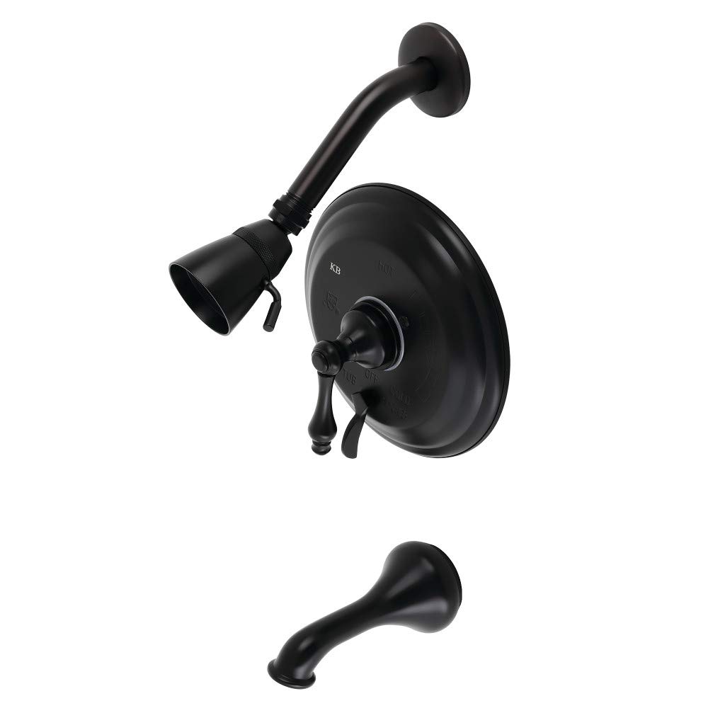 Robinet de douche et baignoire noir mat KB36300AL style vintage