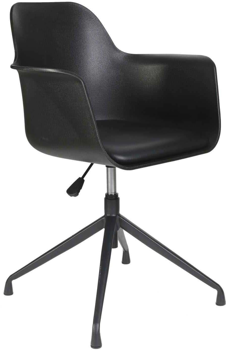 Butaca giratoria negra Chicago fauteuil design aux finitions soignées