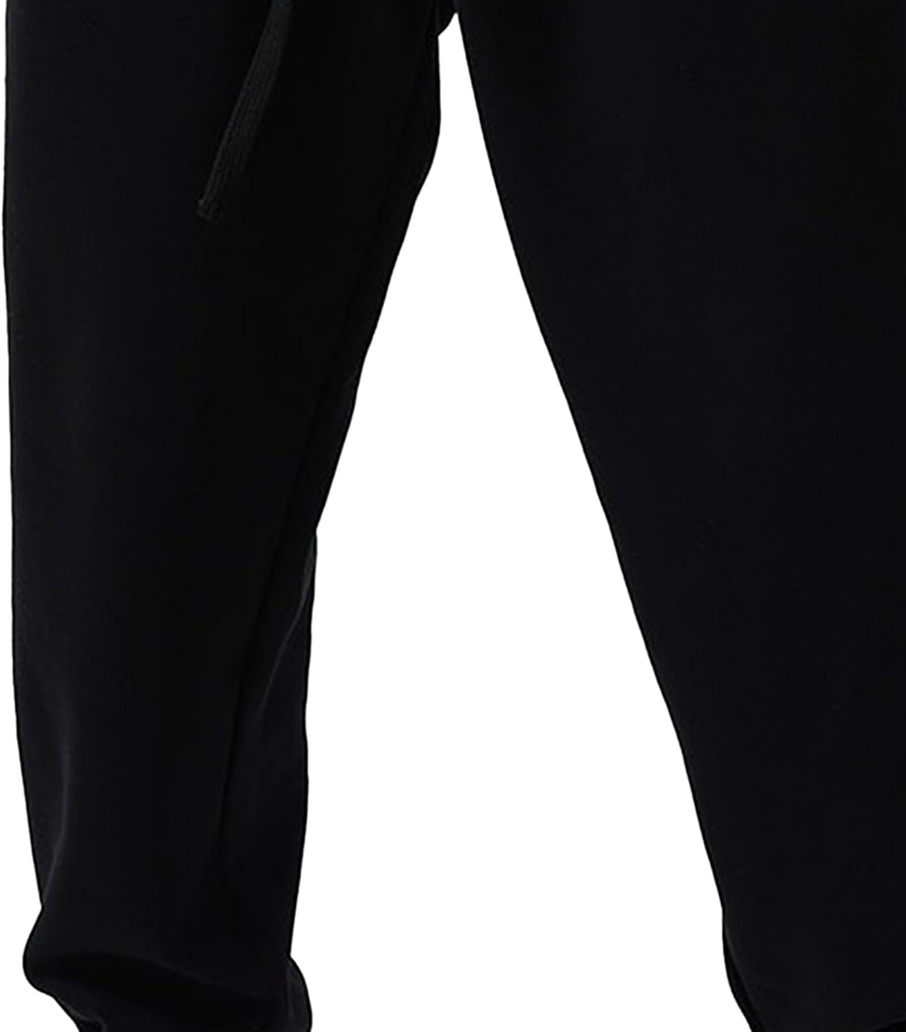 Men's Elastic Waist Stretch Basic Athletic Pants Drawstring Baggy Hiking Trousers Classic Casual Jogger Pants