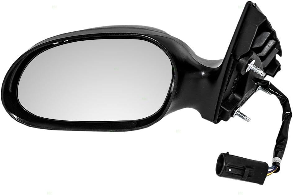 Drivers Power Side View Mirror with Puddle Lamp & 2 Covers Replacement for 2002-2007 Taurus 2002-2005 Sable 6F1Z17683 A