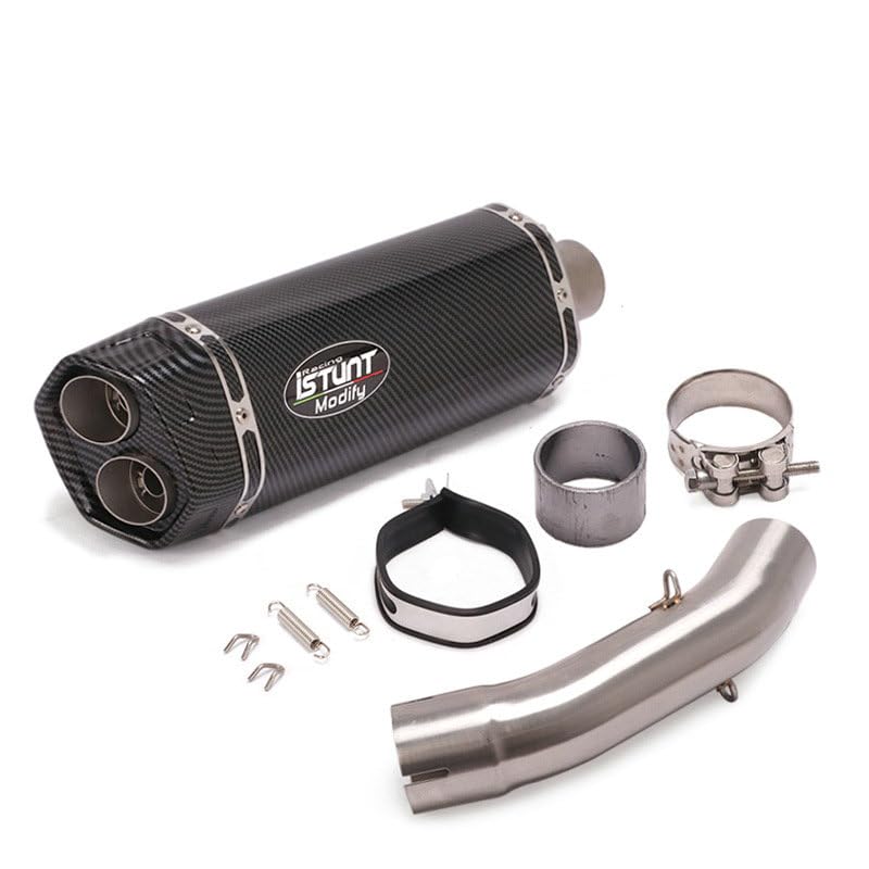 Amazon.co.jp: FIRECARP バイクマフラー スリップオンサイレンサー