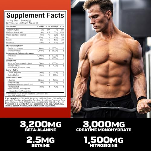 image for MuscleTech Pre-Workout Powder, Vapor X5 - Sports Nutrition Muscle Buil