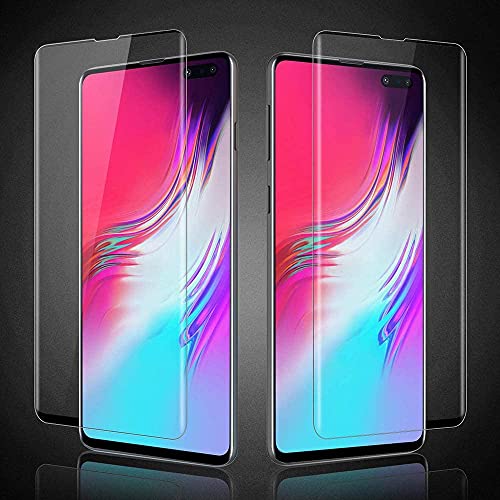 Aiselan For Samsung Galaxy S10 5G 3D Curved Screen Tempered Glass - [2 Pcs] High Clear Full Coverage Screen Protector For Samsung Galaxy S10 5G Phone #TOP6