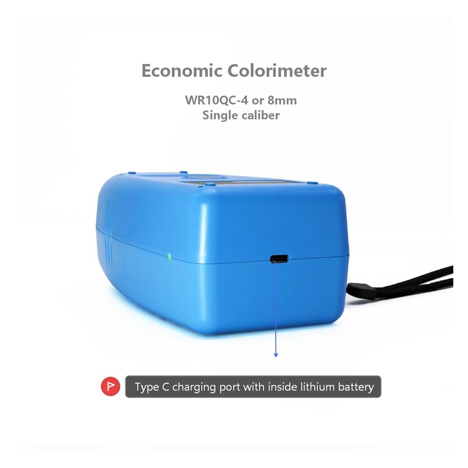 Espectrofotómetro, Colorímetro Portátil WR10QC, Medidor De Color Con Calibre Medición 4 Mm U 8 Para Comprobar El Pintura
