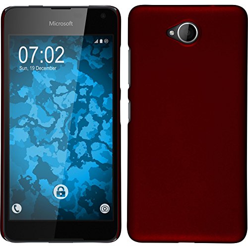 Custodia Rigida per Microsoft Lumia 650 - gommata rosso