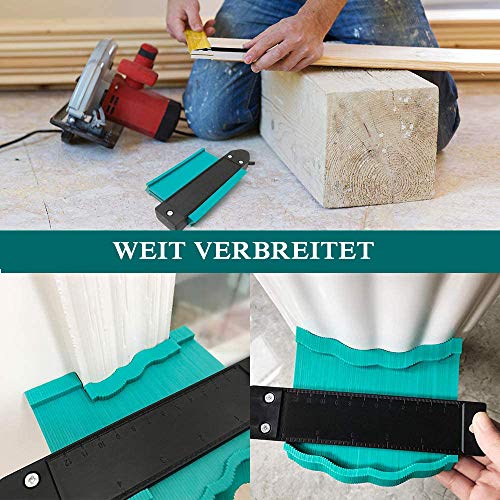 Relota Konturenlehre Mit Skala - Einstellbarer Konturmesser Für Laminat & Fliesen