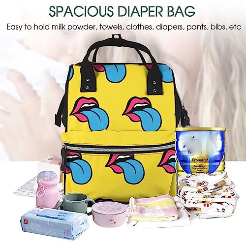 Sac à dos décontracté multicolore en toile résistante à motif imprimé pop - 5