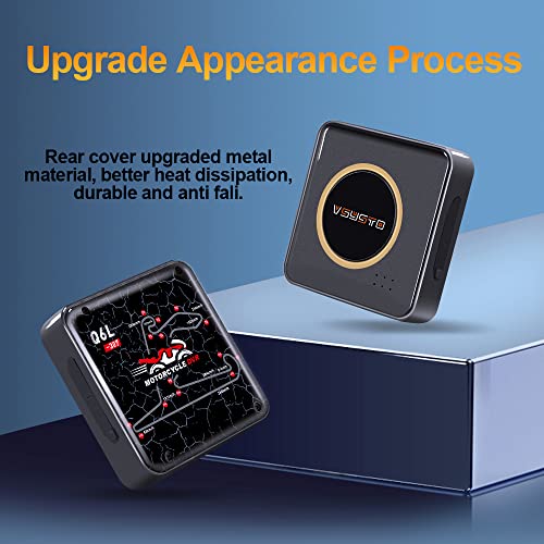 VSYSTO Motorcycle Dash Cam Bike Camera, 140° Wide Angle Motorbike Camera Front and Rear 1080P, WiFi Waterproof Sports Camera with 24H Parking Monitor, GPS, WDR, Night Vision, G-Sensor(Grey) - Image 2