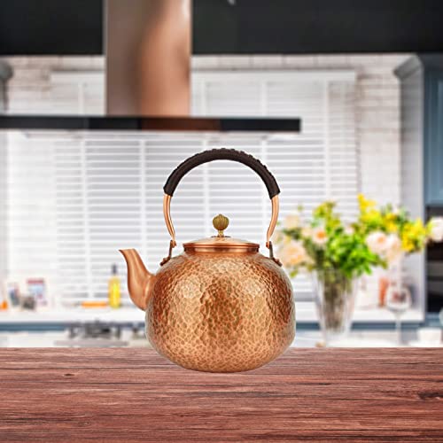 Handmade Solid Copper Tea Pot Kettle Stovetop Teapot