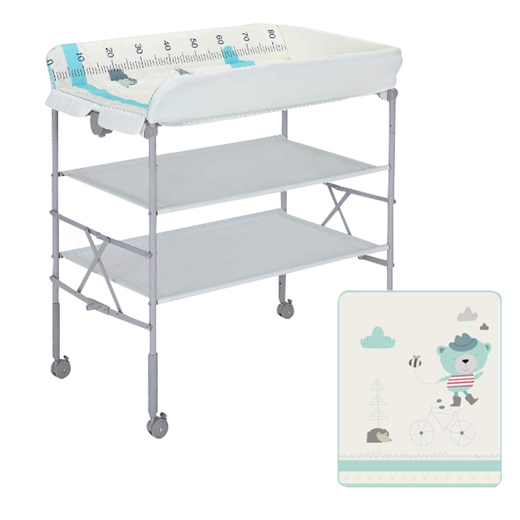 Xinjin Diaper Table Baby Care Table Bathing Table Height Adjustable Newborn Baby Changing Diaper Table Touch Table Folding